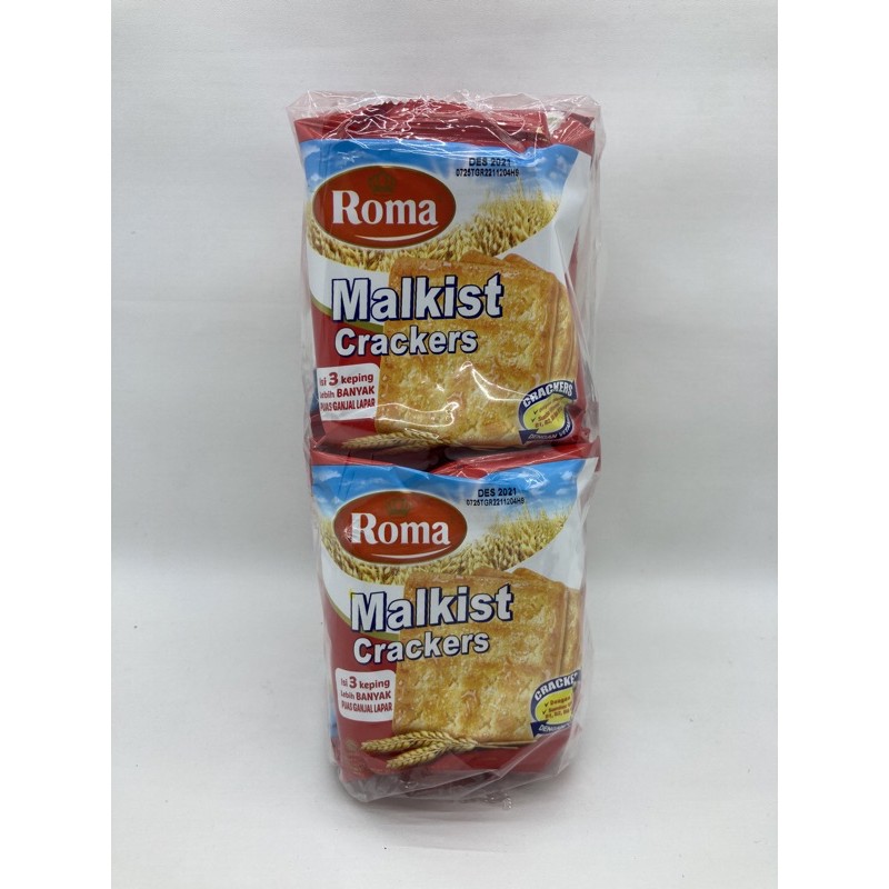 

Roma MALKIST CRACKERS 10x21g RENTENG barcode 8996001302088