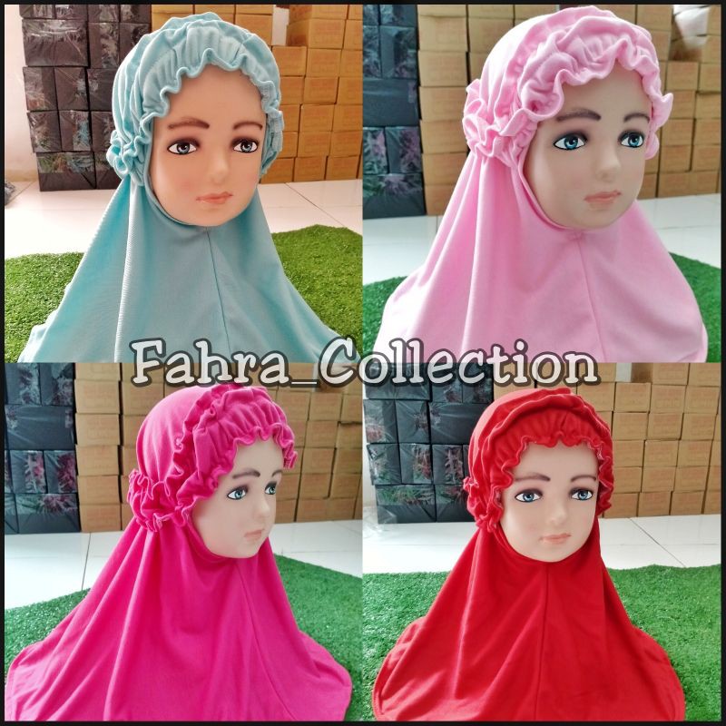 KERUDUNG ANAK BAHAN PREMIUM ADEM MOTIF SERUT USIA 1-3 TAHUN