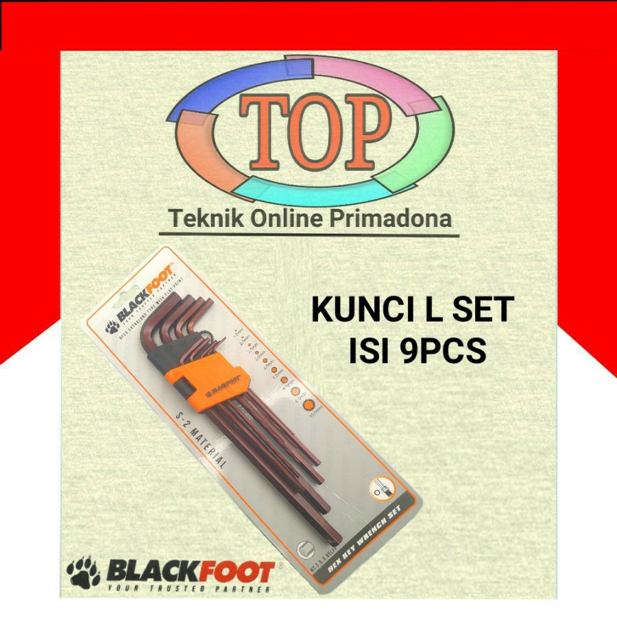 Kunci L Set Isi 9Pcs BLACKFOOT