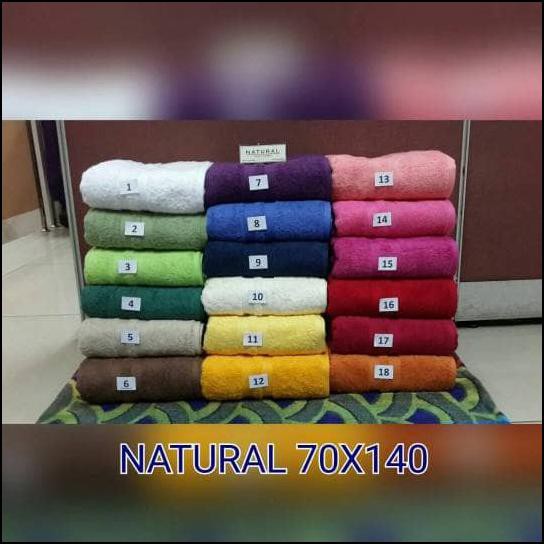 HANDUK NATURAL 70X140 HANDUK MANDI HANDUK HOTEL HANDUK BAGUS