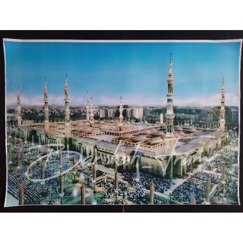 poster mekah gambar mekah madinah ukuran 70x100