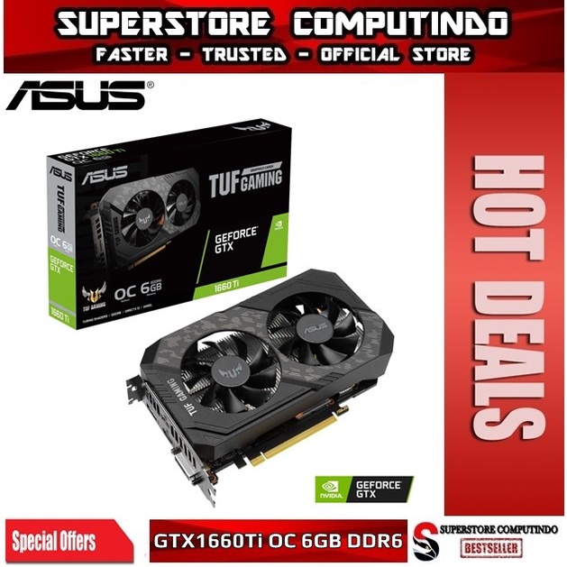 VGA ASUS TUF Gaming GeForce GTX 1660 Ti EVO OC Edition 6GB GDDR6