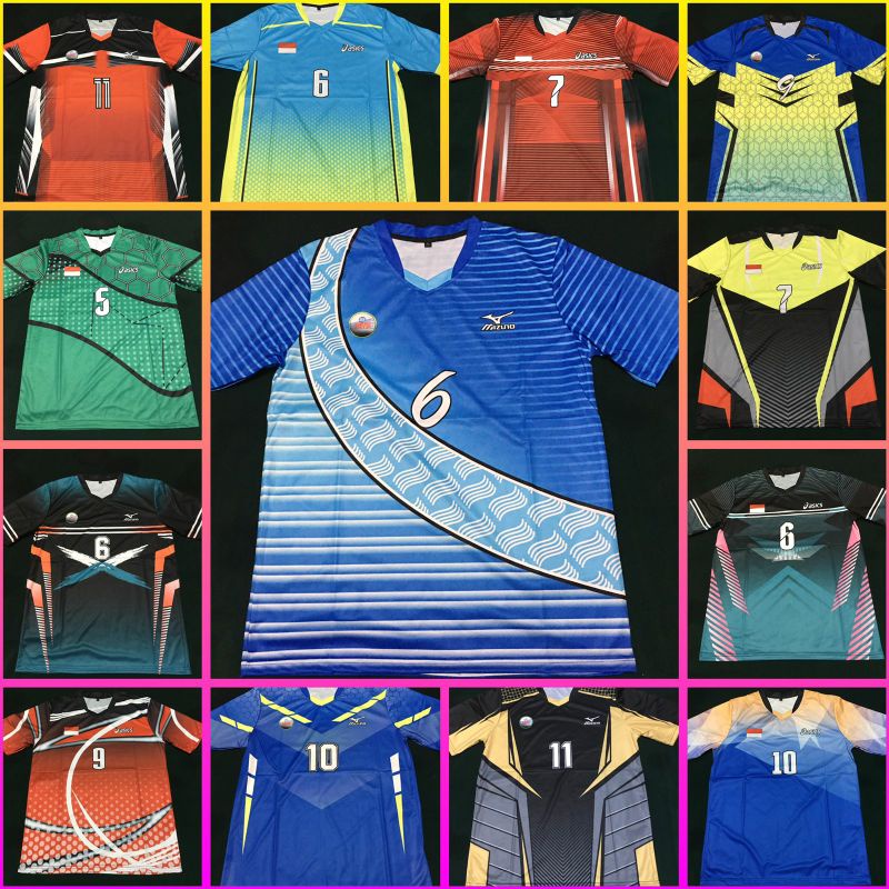 KAOS VOLLY FULL PRINTING LUSINAN