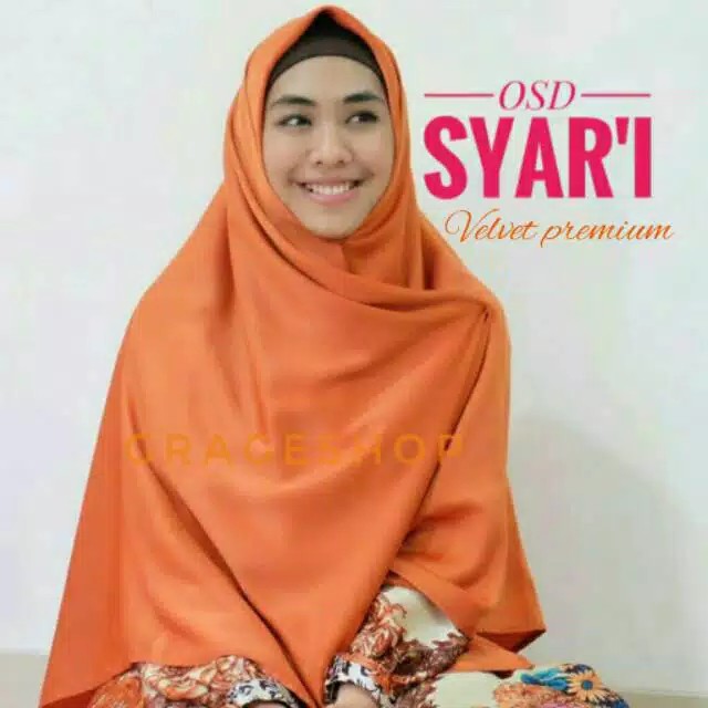 Jilbab segi empat velvet Jumbo 150cm syari segiempat square satin Bella kilap pesta