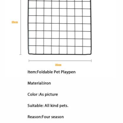 ♧ olla Pet Cage Stackable Pet Fence 35*35CM-DIY Pet Cage For Dog Cat-DIY Pet Metal Wire Kennel ➦