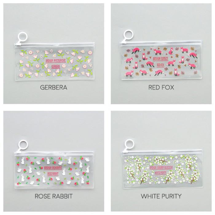 

Ardium Pattern Plastic Pencil Case - Gerbera