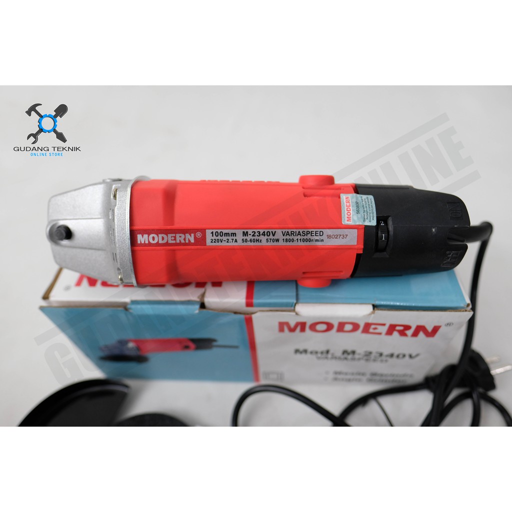 Mesin Gerinda Tangan 4&quot; MODERN M2340V Variable Speed / Mesin Gerinda Gurinda Grinda Tangan 4 Inch MODERN