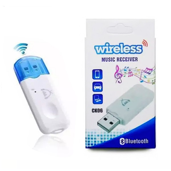 Dongle Wireless Bluetooth Music Receiver CK02/CK06 /Penghubung Music Tanpa Kabel Dari Hp Ke Audio