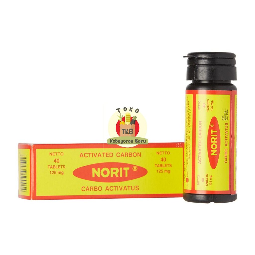 Norit Karbon Aktif  Caplang Kemasan  40 Tablet Toko  Norit Karbon Aktif  Caplang Kemasan  40 Tablet Toko
