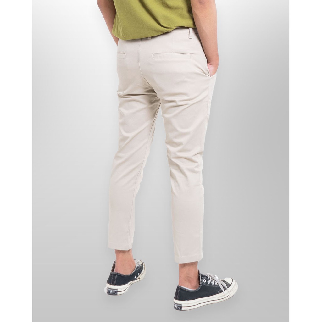 Neo Chino Ankle Pants - Cream