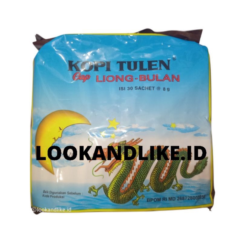 

Kopi Liong Bulan Mini/Kopi Tulen Tanpa Gula Isi 30 Sachet x 8gr Kopi Legendaris Khas Kota Bogor
