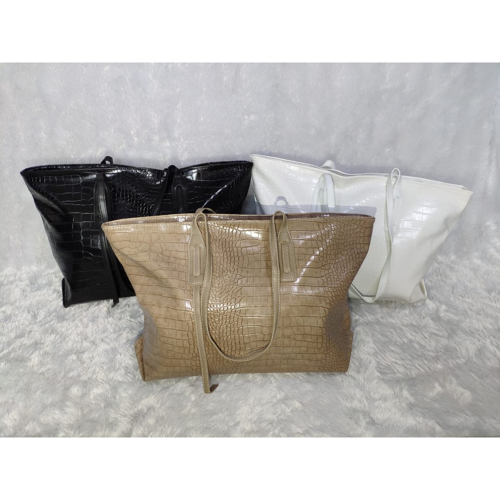 JK 728  1KG MUAT 2PCS TAS  TOTE BAG SELEMPANG WANITA IMPORT C8484