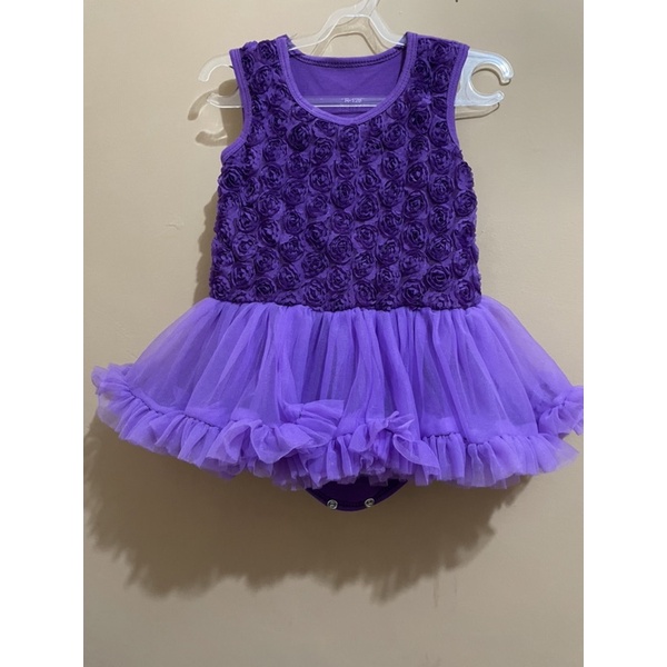 PRELOVED Dress tutu pesta ulang tahun bayi newborn dan ibu ungu