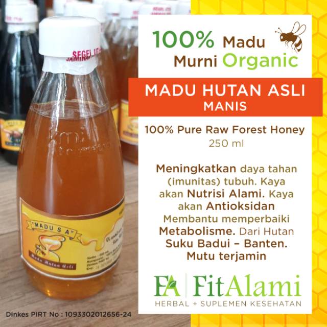 

Madu Hutan Asli , 100% Pure Raw Forest Honey