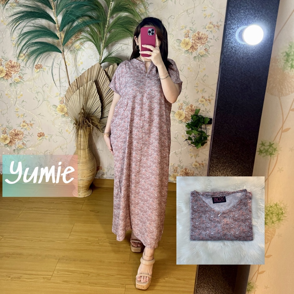 PART1 NCDY HOMEWEAR DASTER PANJANG SEMATA KAKI LD 130cm BUSUI FRIENDLY JUMBO-Yumie