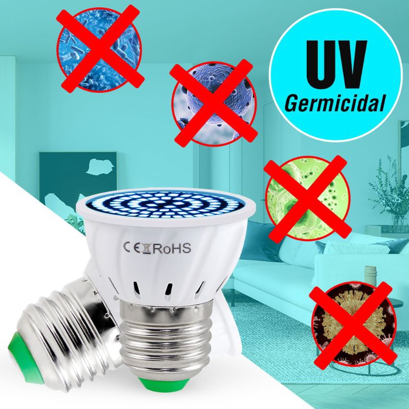 E27 Lampu Bohlam Led Uv E14 Mr16 Untuk Sterilisasi Kuman