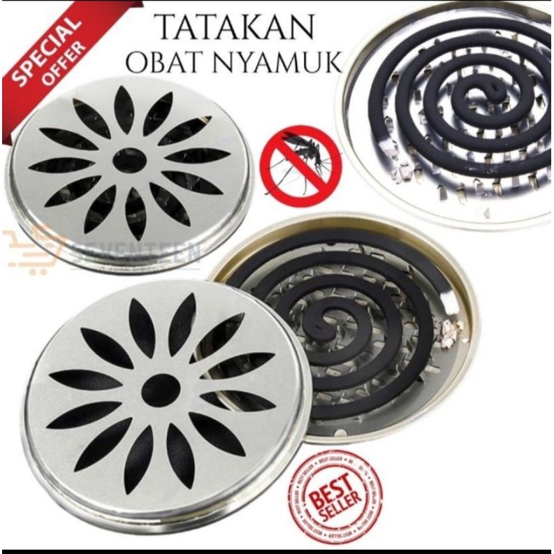 Tatakan Obat Nyamuk Bakar Set / Tempat Bakar Obat Nyamuk / Alas Obat Nyamuk / Dudukan Obat Nyamuk ba