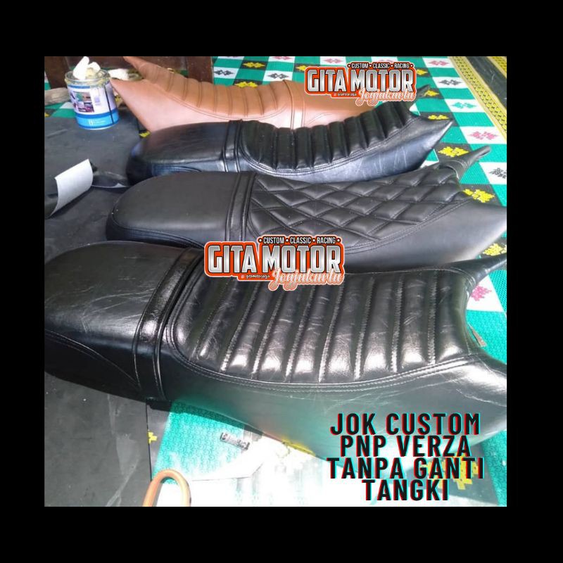 Jok Custom Verza PNP tanpa ganti tangki FREE BEGEL U