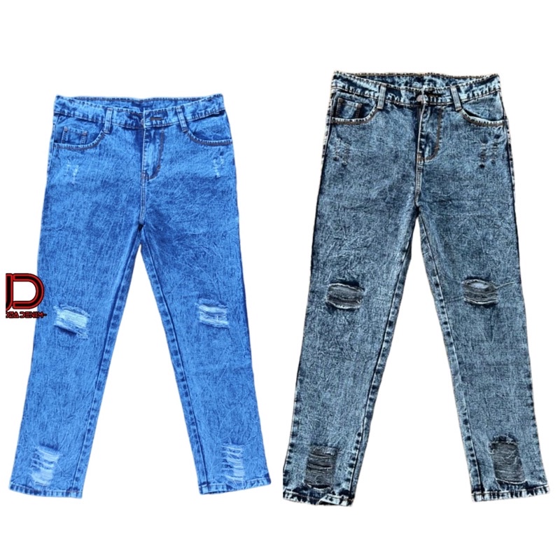 Jumbo Boyfriend Sobek Lapis / Boyfriend Ripped Jeans Sobek Lapis Big Size 27-42