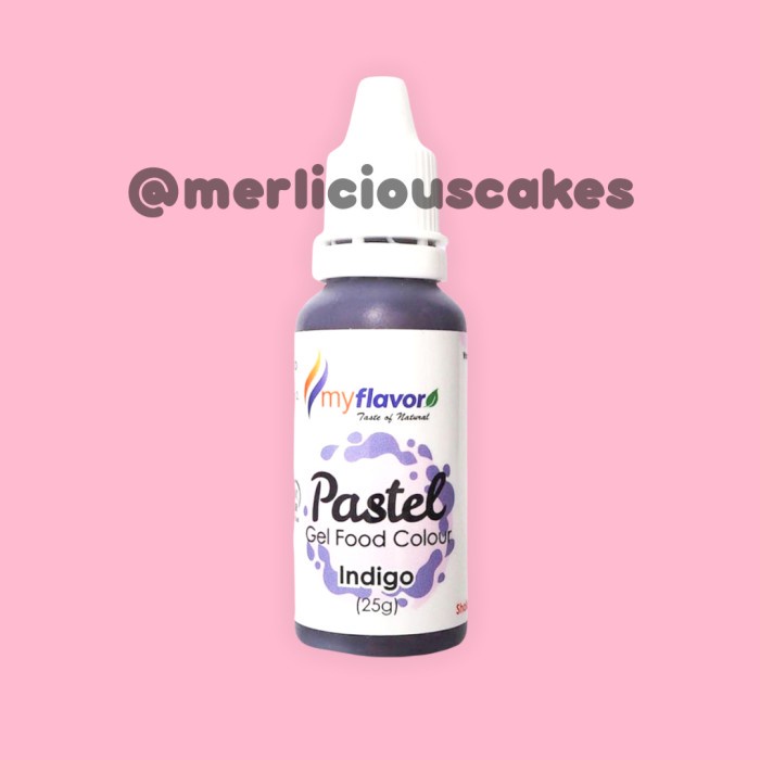 

Indigo Pastel Gel My Flavor Food Color Food Colour Pewarna Makanan