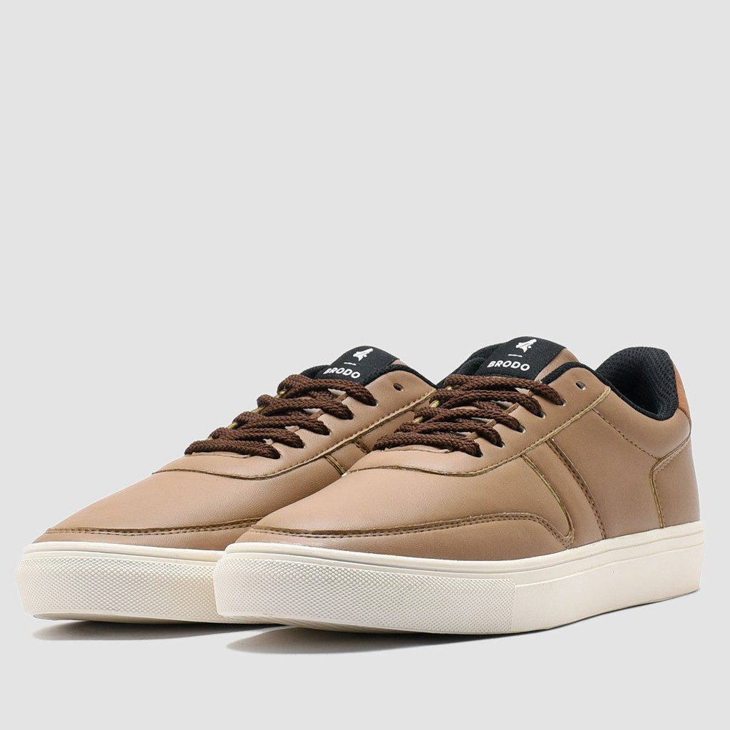 Sepatu Brodo Base Court [Mocha/Black White/Dark Choco]-6