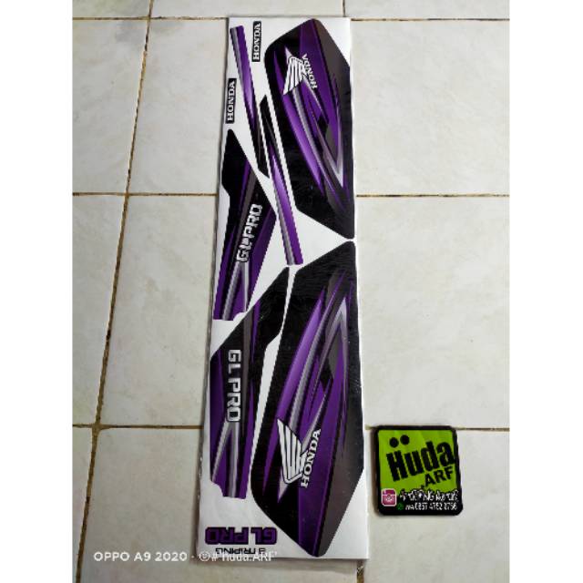 Striping sticker lis motor striping decal variasi honda GL PRO GL MAX