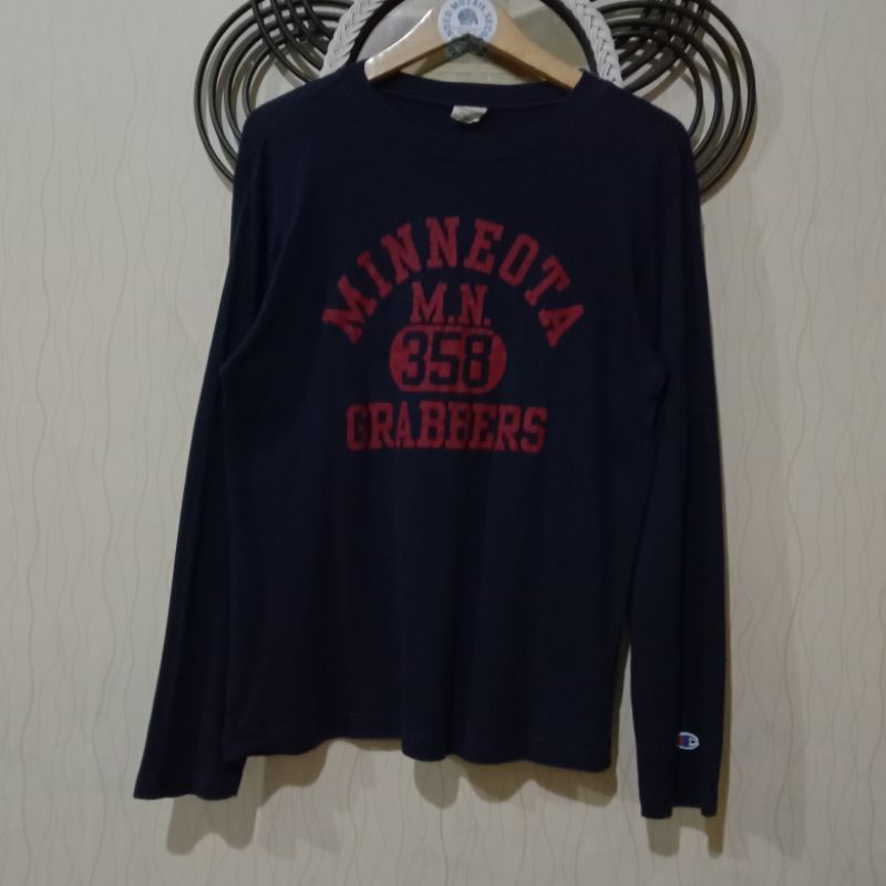 CHAMPION LONGSLEEVE/KAOS LENGAN PANJANG SECOND ORIGINAL/SECOND BRANDED/CHAMPION SECOND/PL