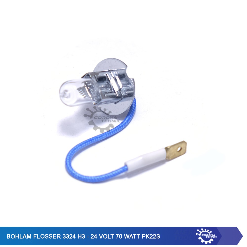 Bohlam Flosser 3324 H3 - 24 Volt 70 Watt Pk22s