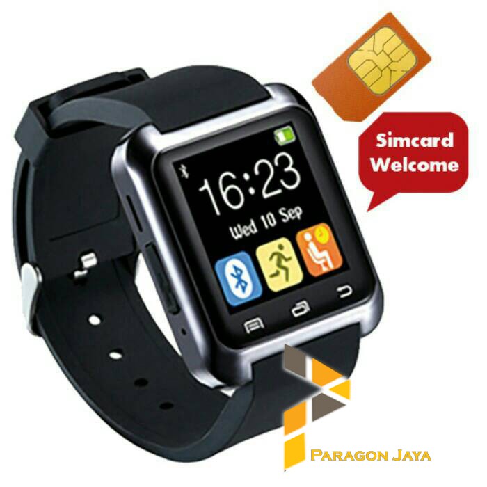Jual Smart Watch U8 Delta Smartwatch Jam Tangan Pintar Sim Card Hitam Low Price Shopee Indonesia