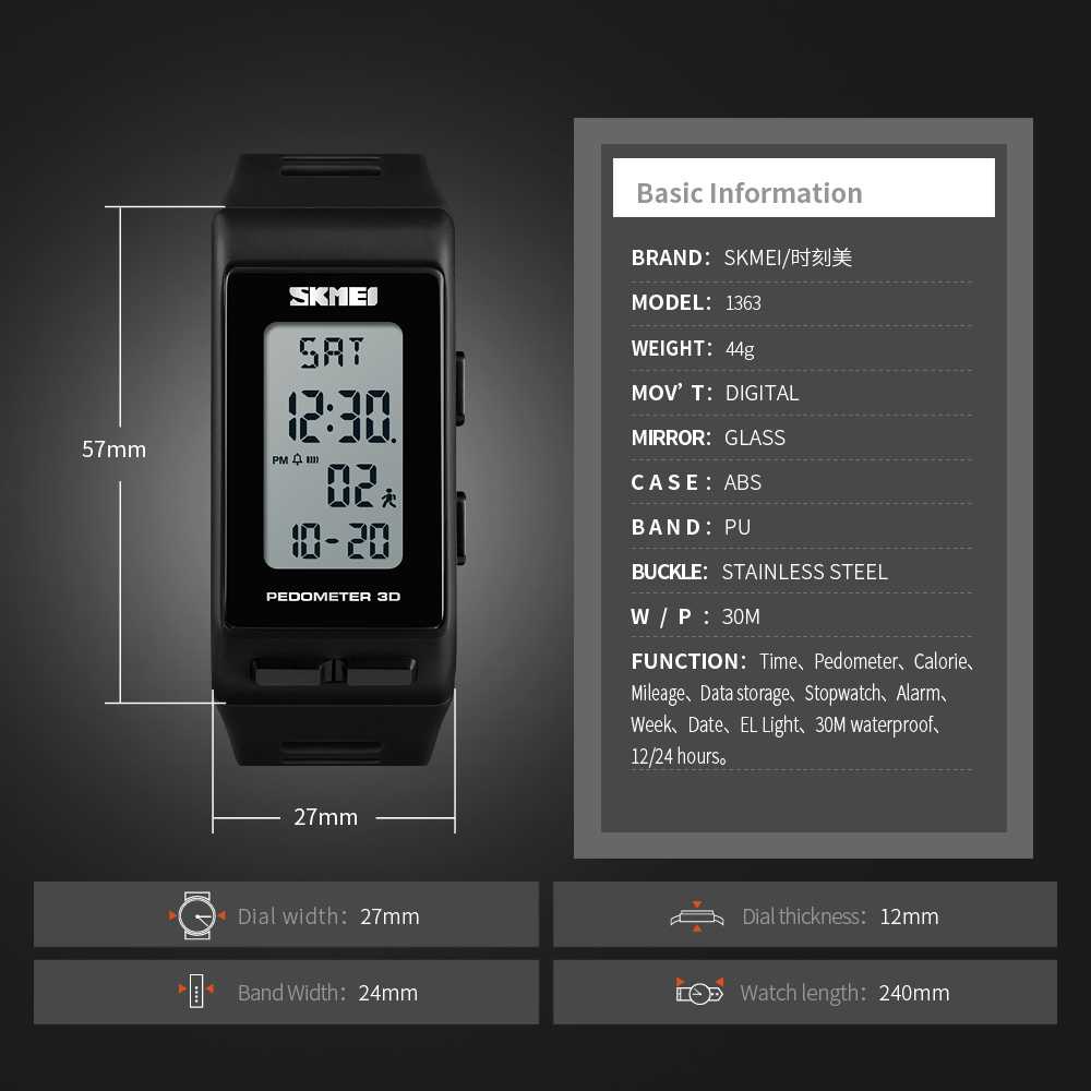 IDN - SKMEI Jam Tangan Digital Sport Pedometer Kalori - 1363