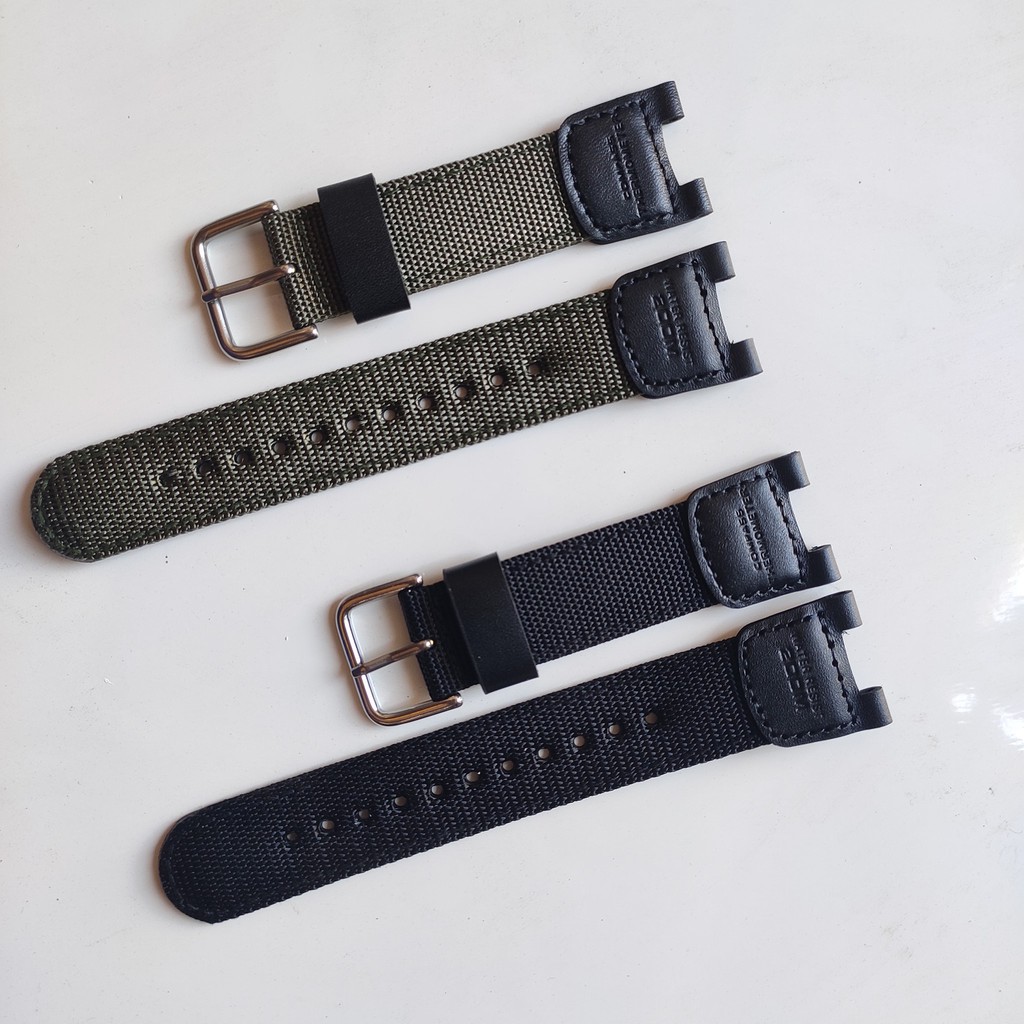 Strap casio SGW 100B nylon canvas tali jam casio sgw-100b sgw100.