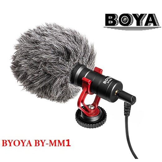 Boya Shotgun Microphone for Smartphone &amp; DSLR - Black