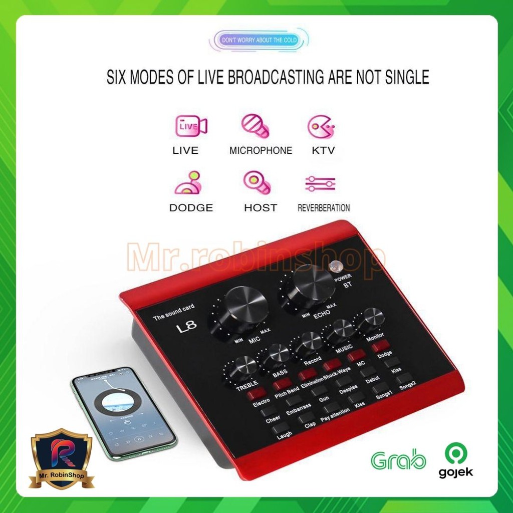 Live Broadcast Sound Card Set Mobile Phone Computer