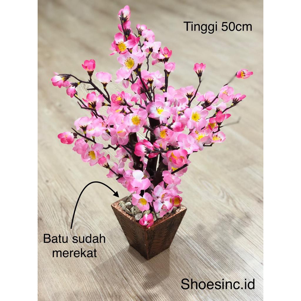 READY STOCK 1 Set Bunga  plastik  artificial Kualitas 