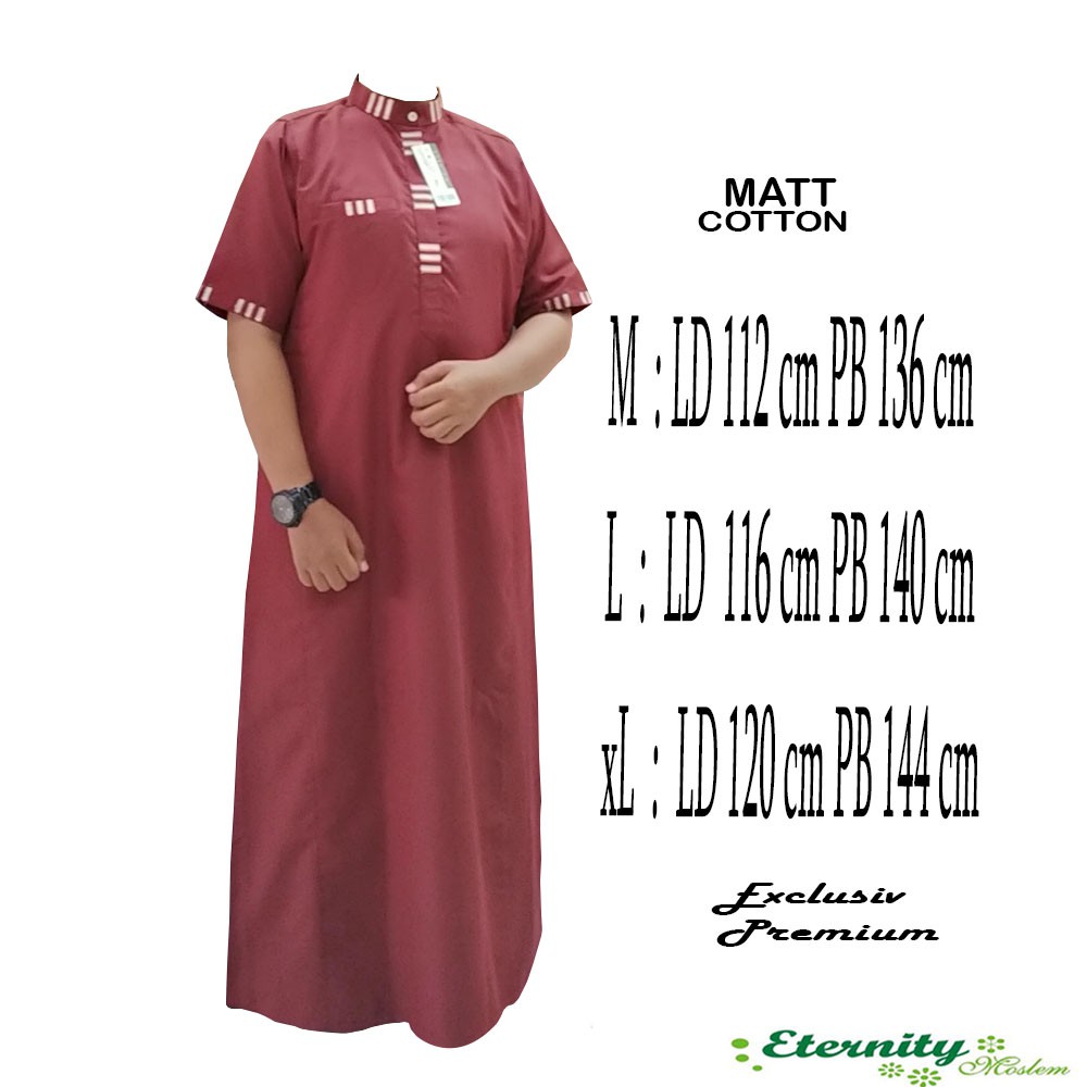 JUBAH PRIA DEWASA GAMIS PRIA Lengan Pendek