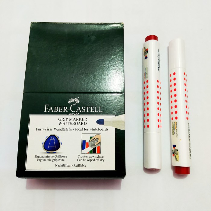 

Murah Faber - Castell Grip Marker Whiteboard Red Made In Germny Murah