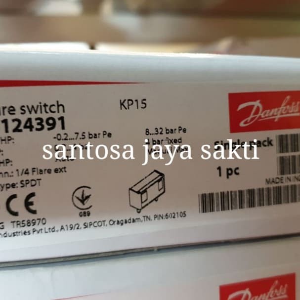 Jual Pressure Switch Danfoss Kp 15 Auto Manual Reset - Kp15 Terlaris ...