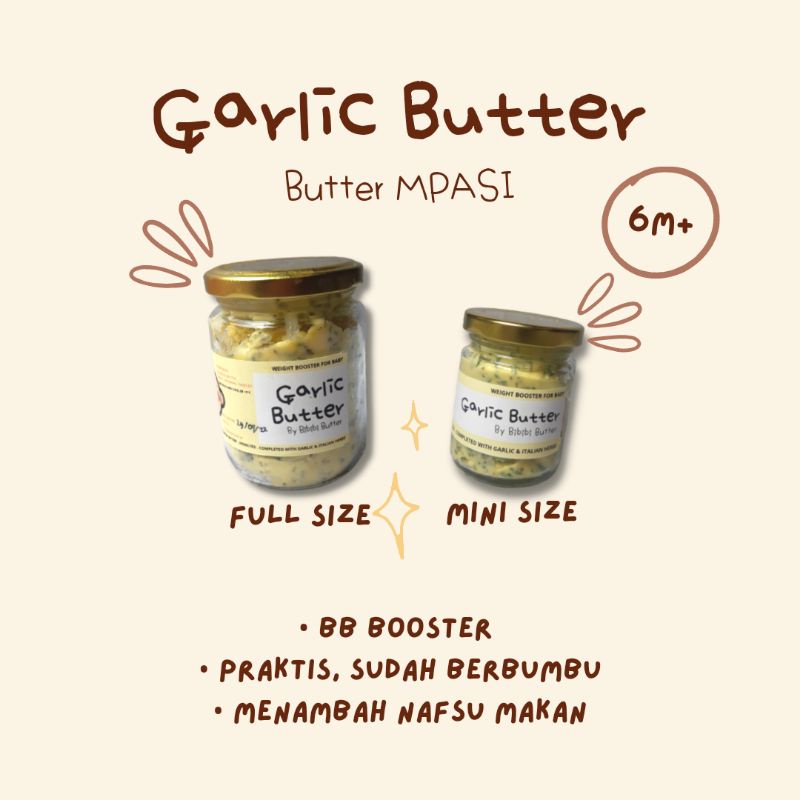 

Bibibi Garlic Butter Lemak Baik MPASI Unsalted Butter