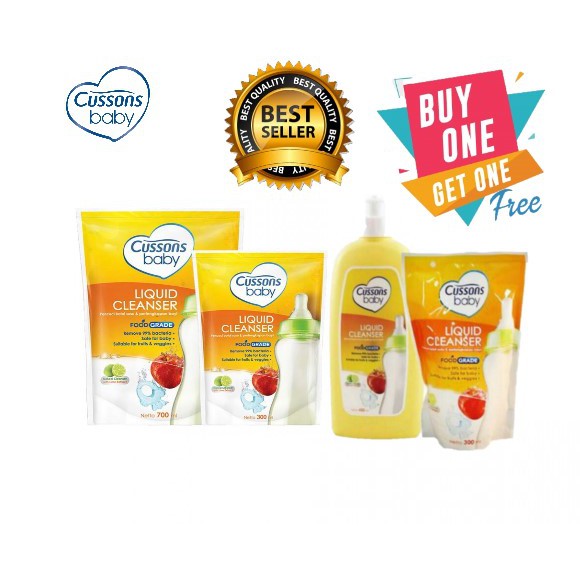 Cussons Baby Liquid Cleanser 700+300 Beli 1 Gratis 1 / Sabun Cuci Botol