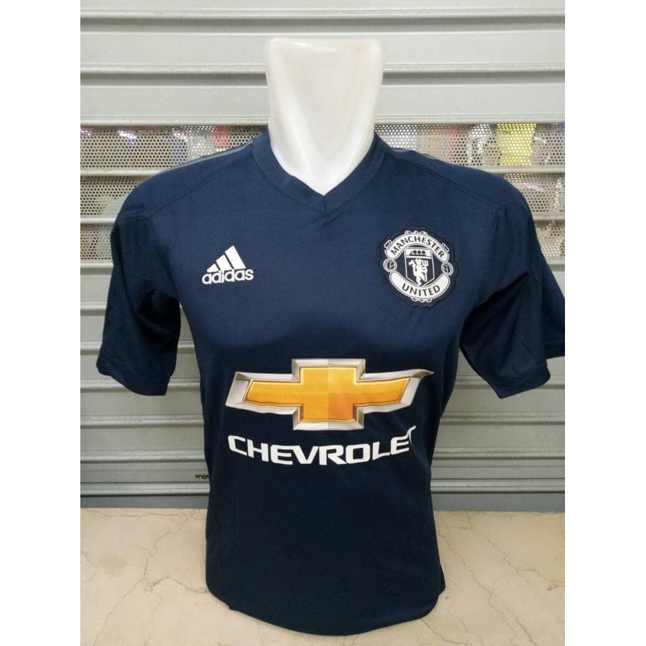 JERSEY MANCHESTER UNITED MU GK KIPER NAVY 2017/2018 GRADE ORI