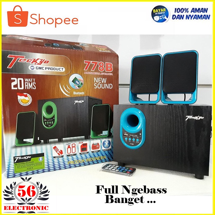 Speaker Aktif GMC TECKYO 778B Extra Super sound Bluetooth
