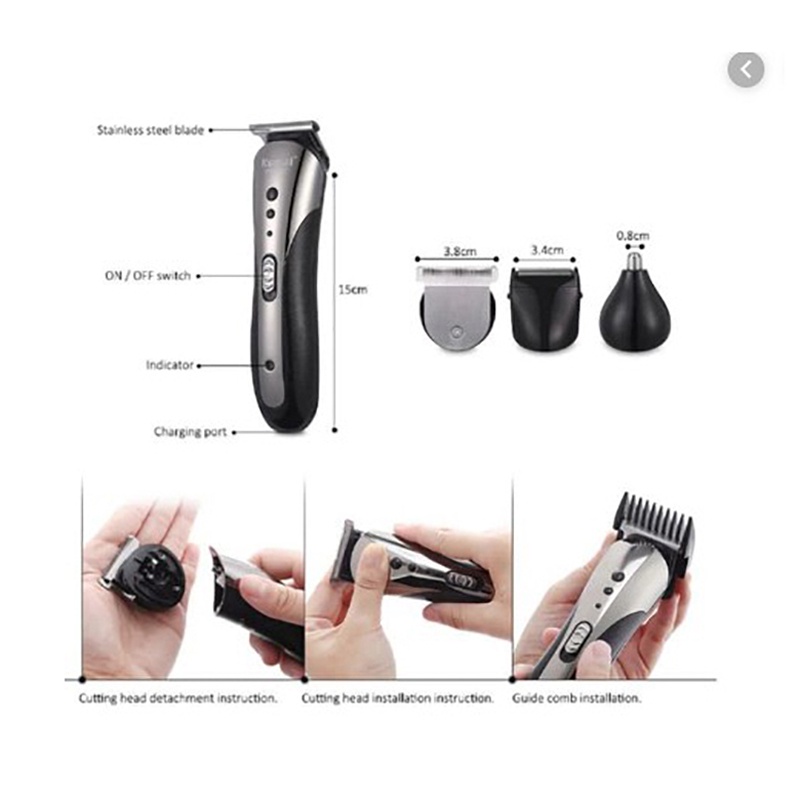 GROSIR Kemei KM-1407 Isi 60 Pcs Dus Karton Hair Clipper Shaver Cukur Rambut