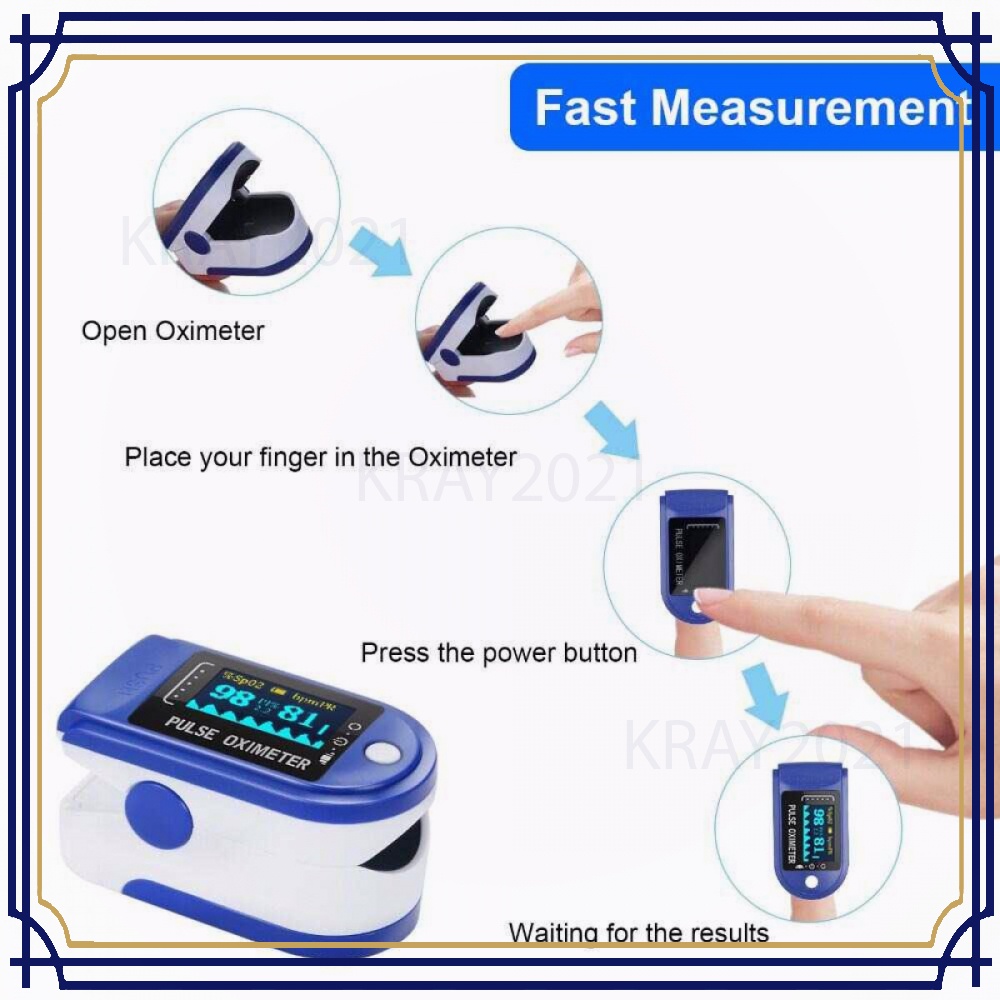 Alat Pengukur Detak Jantung Kadar Oksigen Oximeter - HL411