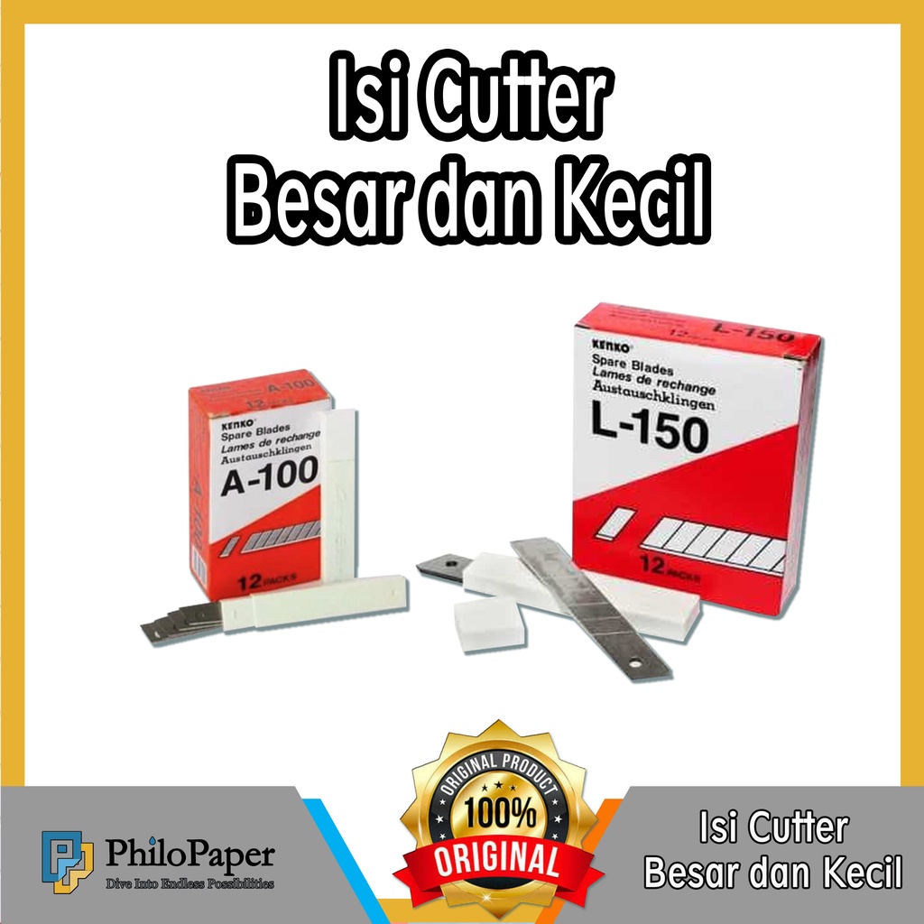 

ATK ~ Isi Cutter Besar Kecil / Refil Kater / Isian Kater
