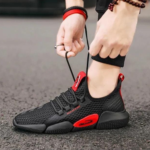 Sepatu Pria Casual Sneaker Running Sport Shoes Sepatu Wanita Olahraga - F-99