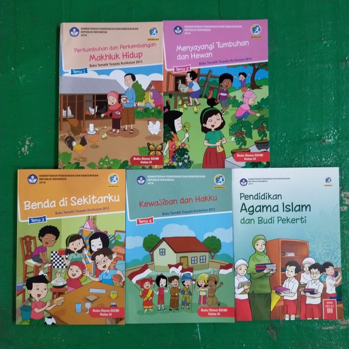 

❤BISA COD❤ paket buku siswa tematik terpadu k13 dikbud kelas 3 semester 1