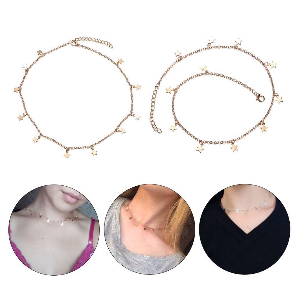 Lily Star Rantai Perhiasan Fashion Geometris Wanita Chocker