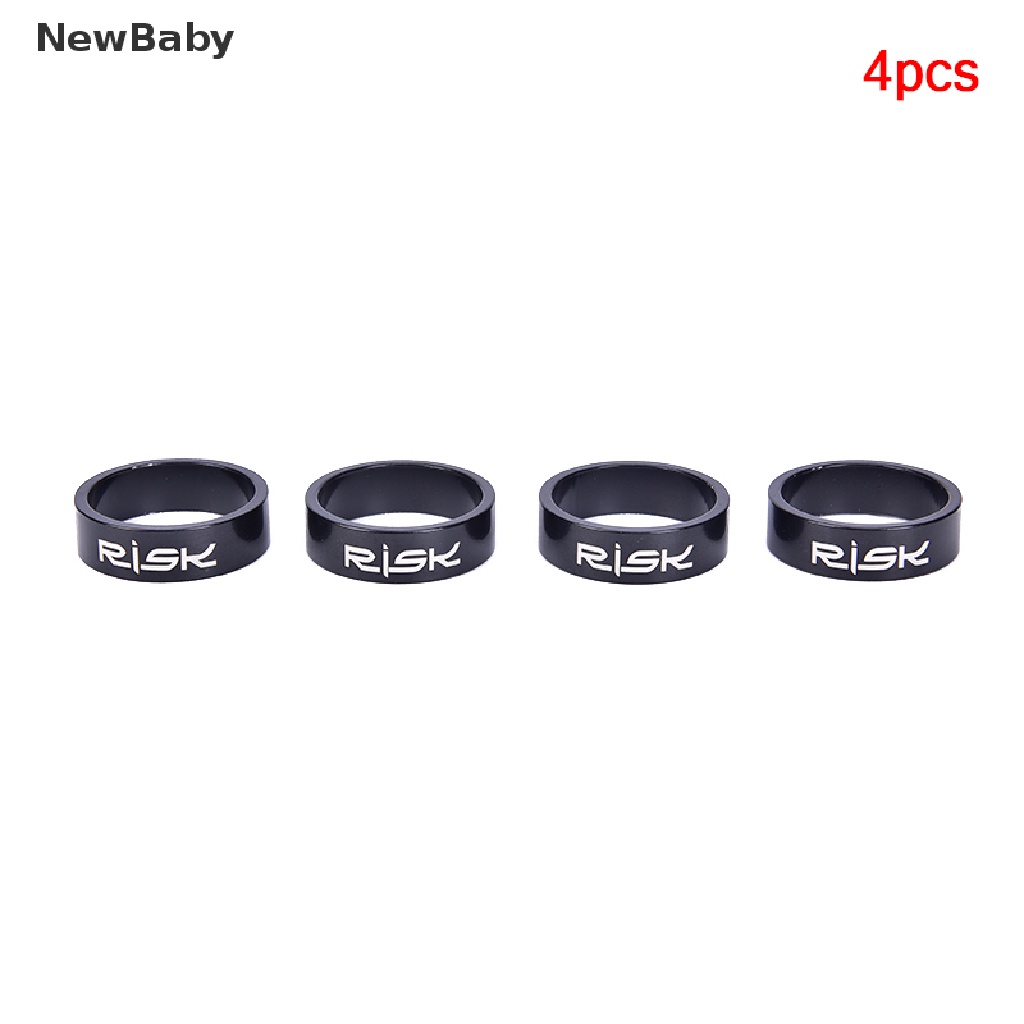Newbaby 4pcs Spacer Headset Fork Sepeda Bahan Aluminum Alloy Ukuran 5 / 10mm