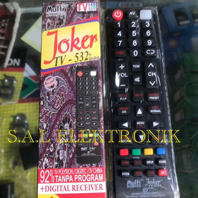 remot TV LED,LCD,tabung universal joker / Sea-C