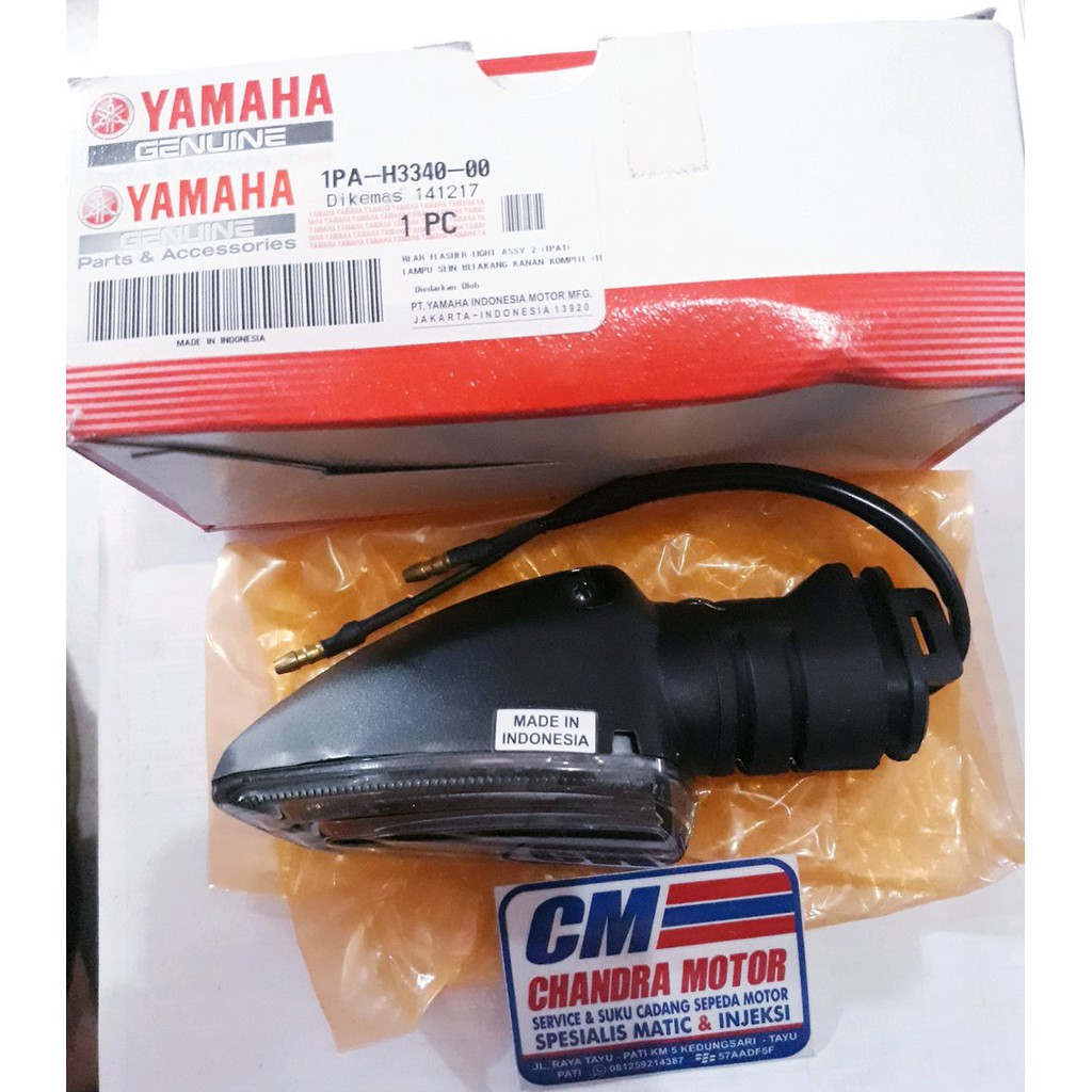 SPAREPART LAMPU SEIN  LAMPI RETING VIXION NEW BELAKANG KANAN KOMPLIT 1PA-H3340-00 ASLI YAMAHA